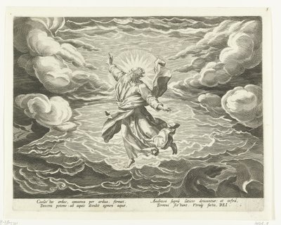 Creación del aire y el agua. Creación del mundo (título de la serie) de Johann Sadeler (I)