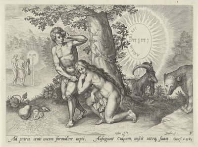 Caída del hombre Caída del hombre (título de la serie) de Johann Sadeler (I)