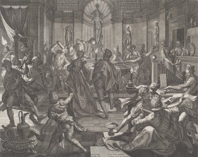 Una casa de placer de Johann Sadeler I
