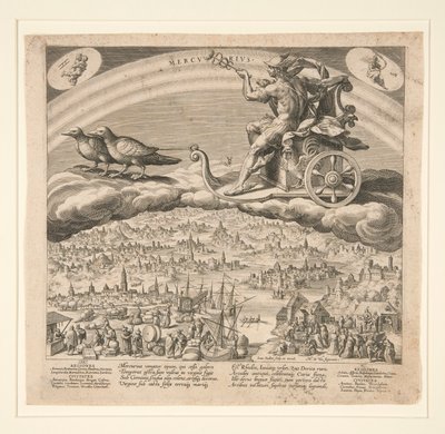 Mercurio, de una serie de los Siete Planetas de Johann Sadeler I