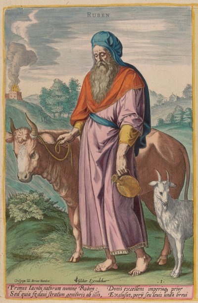 Rubén, c. 1585 de Johann Sadeler I