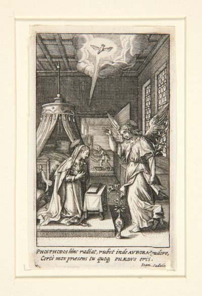 La Anunciación de Johann Sadeler I