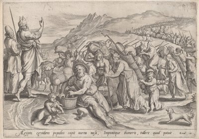 El Éxodo de Egipto de Johann Sadeler I