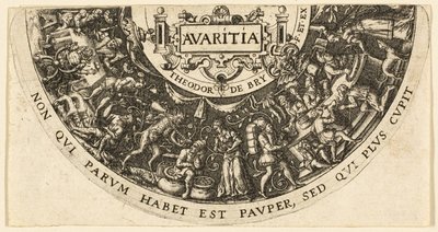 Avaricia de Johann Theodor de Bry