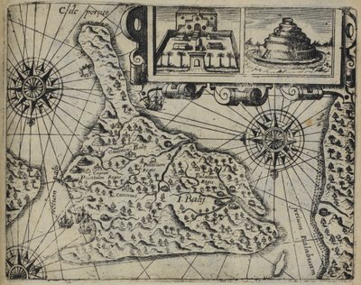 Isla de Bali (Indonesia), una falsificación de la isla de Bali de Johann Theodor de Bry