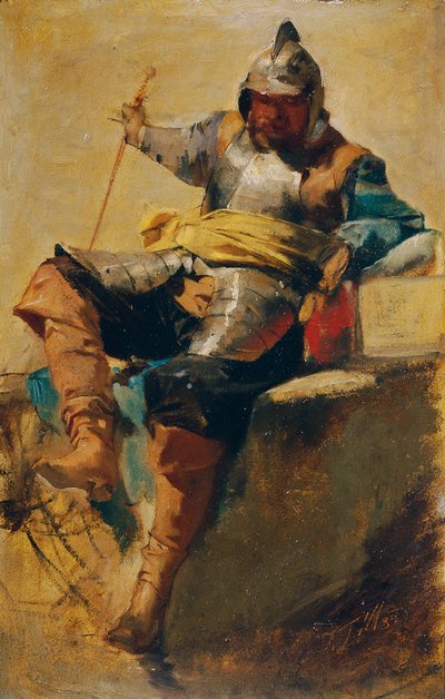 Hombre con armadura del siglo XVII. de Johann  Till der Jüngere