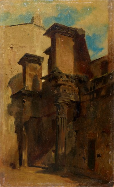 Columnas del Foro de Nerva (Forum Transitorium) en Roma de Johann  Till der Jüngere