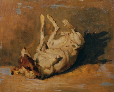 Perro revolcándose de Johann  Till der Jüngere