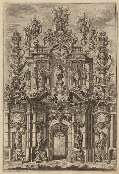 Arco triunfal para Carlos V de Johann Ulrich Kraus, after Peter Schubert von Ehrenberg