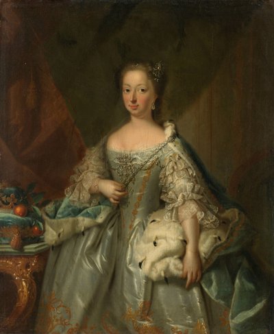 Retrato de Ana de Hannover, princesa real y princesa de Orange, consorte del príncipe Guillermo IV de Johann Valentin Tischbein (attributed to)