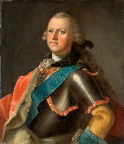 Duque Ernst Friedrich III Carl de Sajonia-Hildburghausen (1727-1780) de Johann Valentin Tischbein