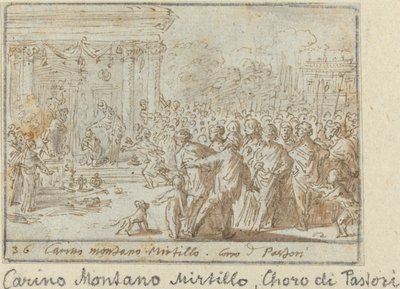 Coro de pastores: Carino, Montano y Mirtillo, 1640 de Johann Wilhelm Baur