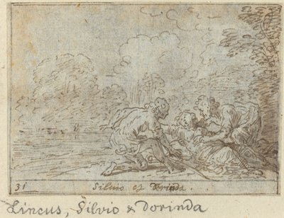 Linco, Silvio y Dorinda de Johann Wilhelm Baur