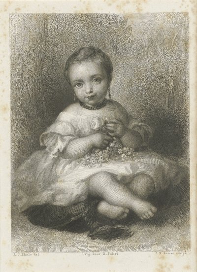 Retrato de una chica desconocida de Johann Wilhelm Kaiser (I)