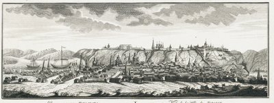 Vista de Tobolsk, ca 1735 de Johann Wilhelm Lürsenius