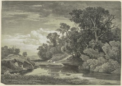 En el Arly cerca de Karlsruhe de Johann Wilhelm Schirmer