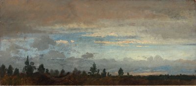 Cielo vespertino nublado de Johann Wilhelm Schirmer