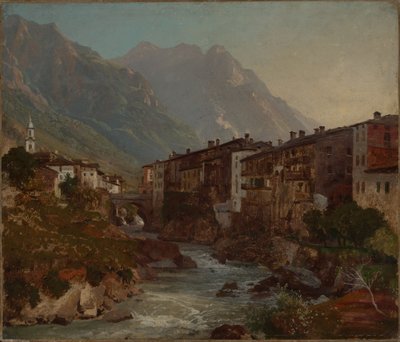 Vista de Chiavenna de Johann Wilhelm Schirmer