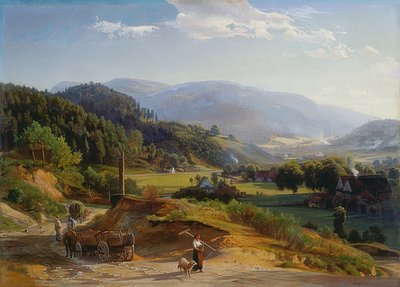 Paisaje con herrería. 1855/56 de Johann Wilhelm Schirmer