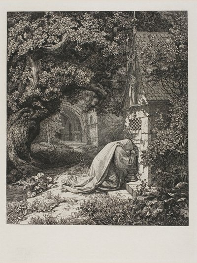 La monja rezando de Johann Wilhelm Schirmer