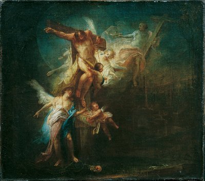 Cristo lleva al buen ladrón al cielo de Johann Wolfgang Baumgartner