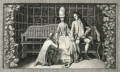 Las penas del joven Werther, grabado inspirado en la novela de Johann Wolfgang von Goethe (1749-1832), Alemania, siglo XVIII de Johann Wolfgang von Goethe