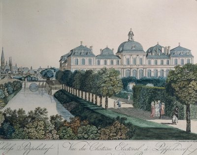 Palacio de los Príncipes Electores en Poppelsdorf, cerca de Bonn, por Johann Ziegler de Johann Ziegler