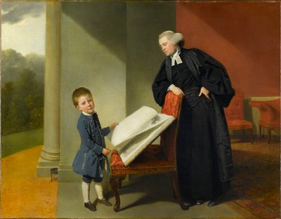 Reverendo Randall Burroughes y su hijo Ellis, 1769 de Johann Zoffani