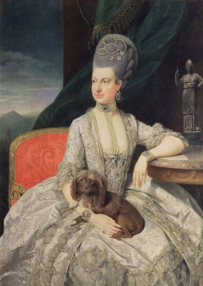 Archiduquesa María Cristina Habsburgo-Lorena (1742-98), hija de la Emperatriz María Teresa de Austria (1717-80) y el Emperador Francisco I de Austria (1742-98) de Johann Zoffany