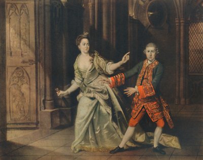 David Garrick y la Sra. Pritchard como Macbeth y Lady Macbeth, 1768, 1948 de Johan Joseph Zoffany