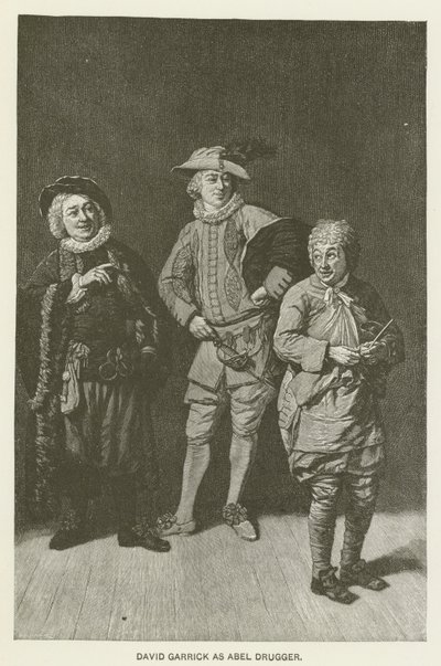 David Garrick como Abel Drugger de Johan Joseph Zoffany
