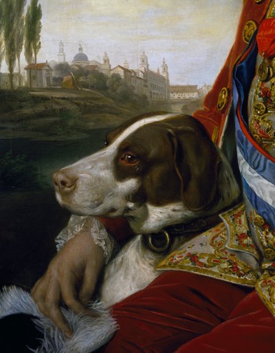 Perro (detalle) de Johann Zoffany