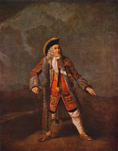 Garrick como Lord Chalkstone de Johan Joseph Zoffany