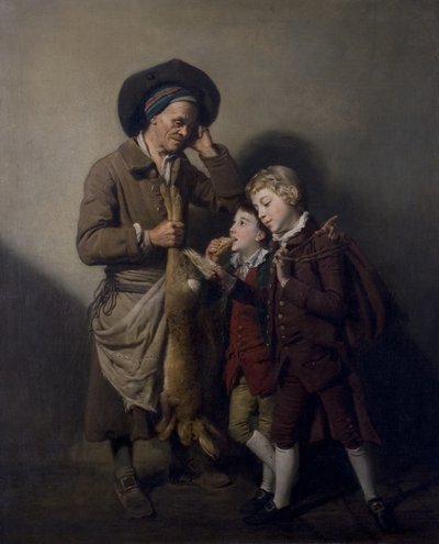 El portero y la liebre, c.1768 de Johan Joseph Zoffany