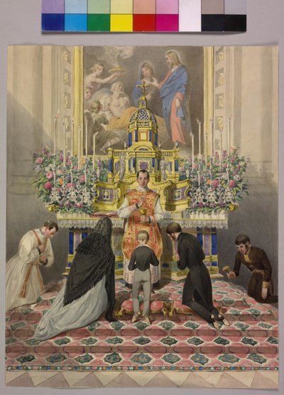 Primera comunión emperador Francisco José I de Johann the Yngr. Dallinger von Dalling