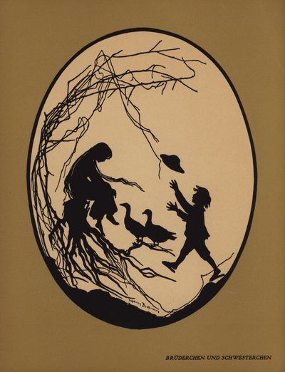 Hermano y hermana (litografía) de Johanna Beckmann