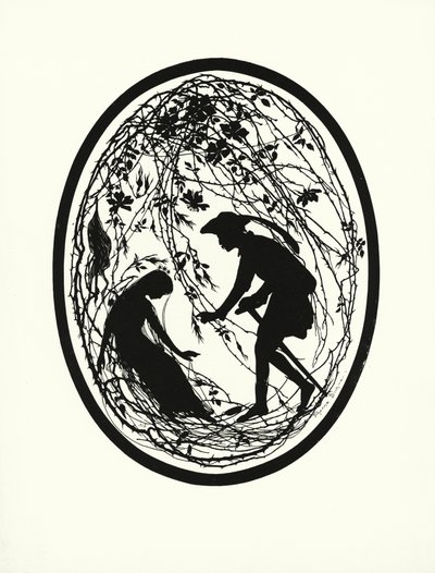 Roseta de espigas (litografía) de Johanna Beckmann