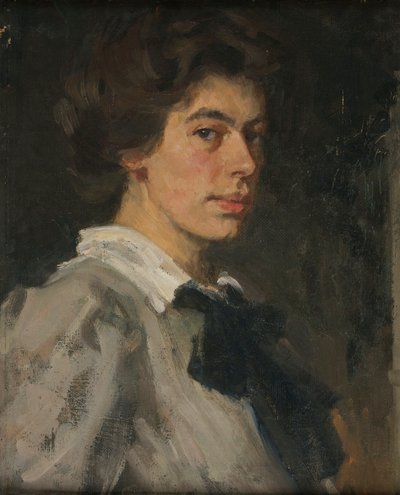 Retrato juvenil – Autorretrato de Johanna Kampmann Freund