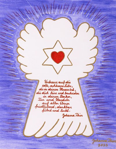 El ángel con la Estrella de la Paz de Rosental de Johanna Thier