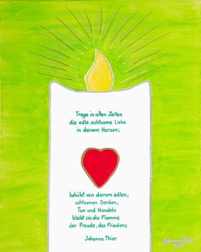 Vela pacificadora de Johanna Thier
