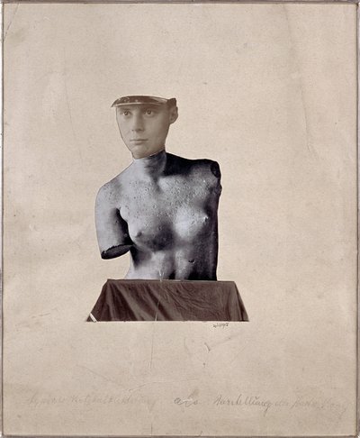 Pastiche con representación del artista dadaísta Collage por Johannes Baargeld (1881-1927) 1920 Colección privada de Johannes Baargeld