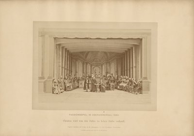 Pasión de Ober-Ammergau - Cristo es vendido por los judíos en Hoher Rathe de Johannes Bernhard