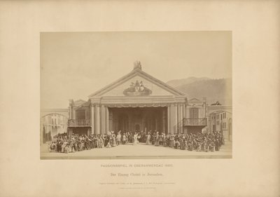Pasión de Ober-Ammergau - Entrada de Cristo en Jerusalén de Johannes Bernhard