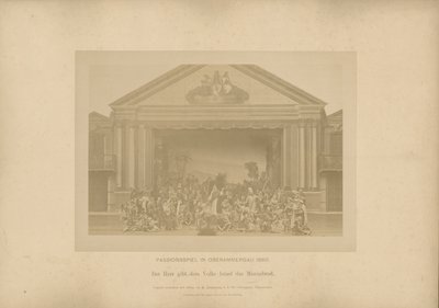 Pasión de Ober-Ammergau - El Señor da al pueblo de Israel el pan de mana de Johannes Bernhard