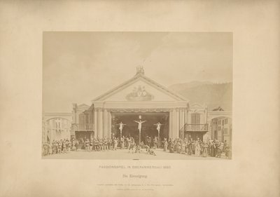 Passion Play de Ober-Ammergau - La Crucifixión de Johannes Bernhard