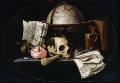 Bodegón de vanitas, c.1655 de Johannes Borman