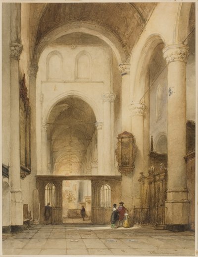Interior de la iglesia de Johannes Bosboom