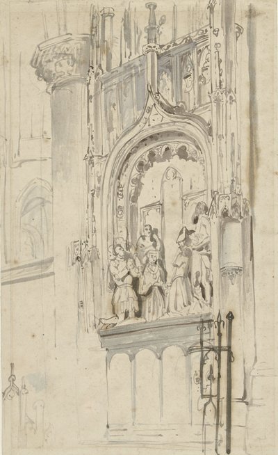 Tumba de Engelbrecht I de Nassau, en la Grote Kerk de Breda de Johannes Bosboom