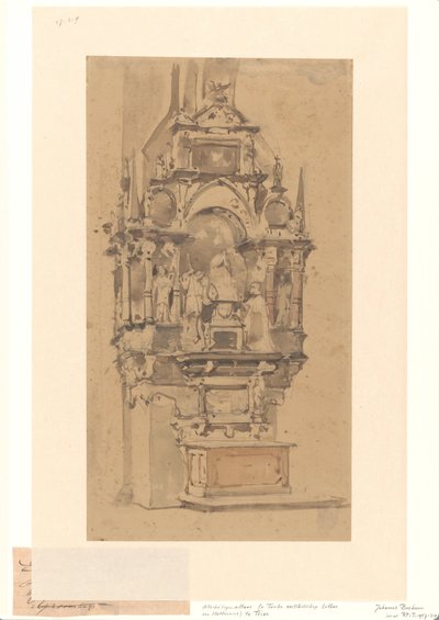 El altar de Todos los Santos en la catedral de Tréveris de Johannes Bosboom