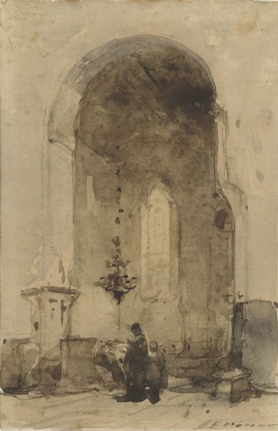 Interior de la iglesia Geertekerk de Utrecht de Johannes Bosboom